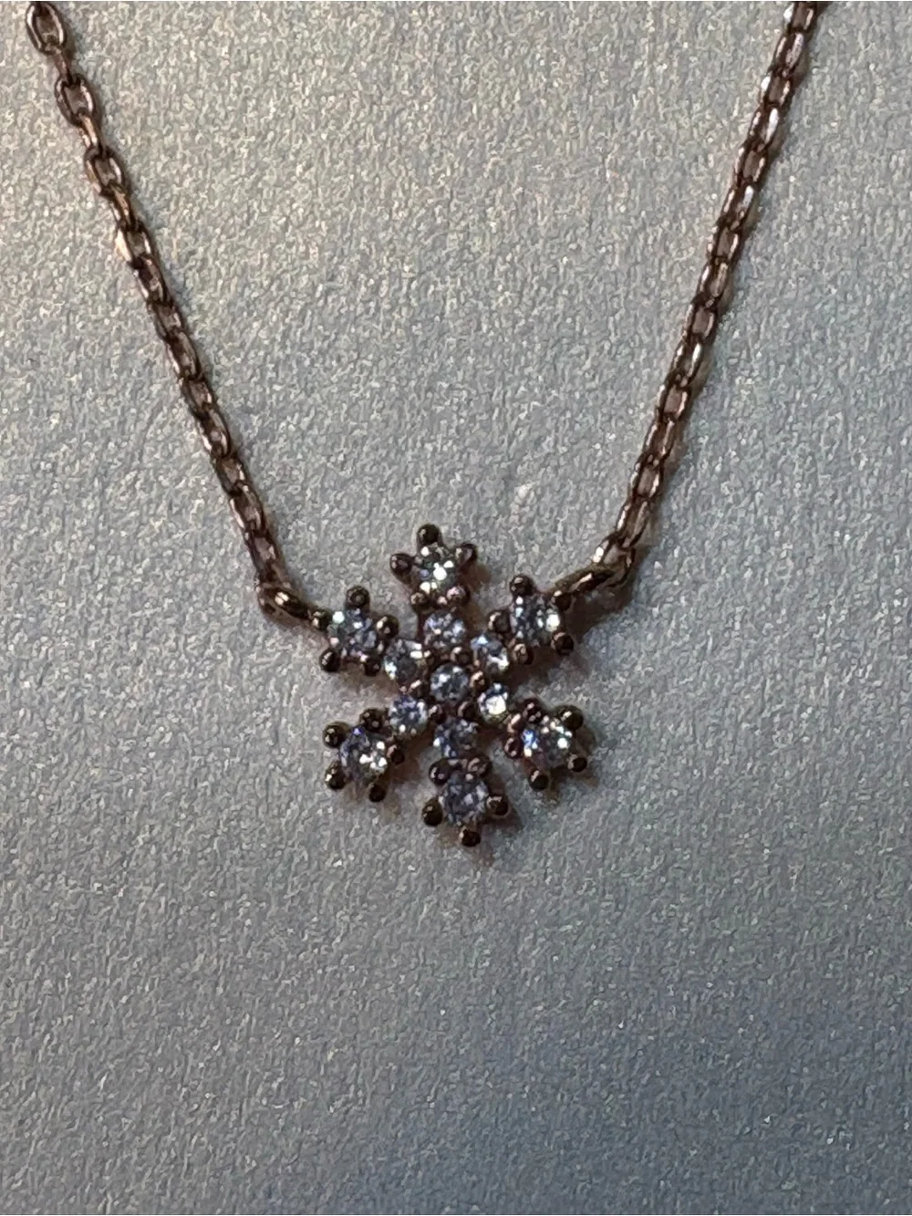 ▪️Cubic Zirconia Snowflake Necklace